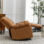 Fauteuil inclinable électrique avec chauffage, massage et rangement latéral pour salon ou chambre