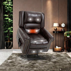 Fauteuil inclinable électrique avec deux moteurs, massage chauffant, ports de charge USB et inclinaison infinie pour les personnes âgées