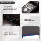 Fauteuil inclinable électrique avec port USB, plateau pivotant et rangement pour accoudoirs