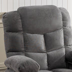 Fauteuil inclinable électrique avec inclinaison réglable à 139°, massage 8 points et chauffage lombaire, moteur Okin, chargement USB et rangement latéral