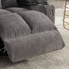 Fauteuil inclinable électrique avec inclinaison réglable à 139°, massage 8 points et chauffage lombaire, moteur Okin, chargement USB et rangement latéral