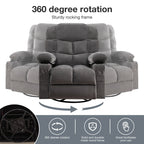 Fauteuil inclinable électrique avec inclinaison réglable à 139°, massage 8 points et chauffage lombaire, moteur Okin, chargement USB et rangement latéral