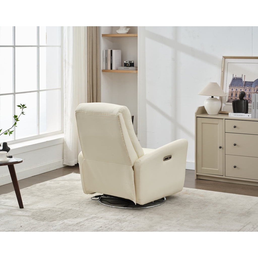 Fauteuil inclinable électrique pivotant à 270° avec commande par bouton pour chambre d'enfant, salon ou chambre d'enfant