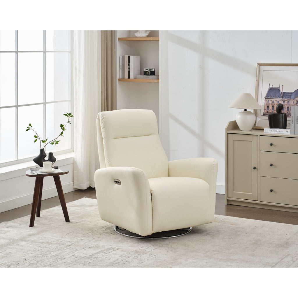 Fauteuil inclinable électrique pivotant à 270° avec commande par bouton pour chambre d'enfant, salon ou chambre d'enfant
