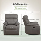 Fauteuil inclinable pivotant électrique