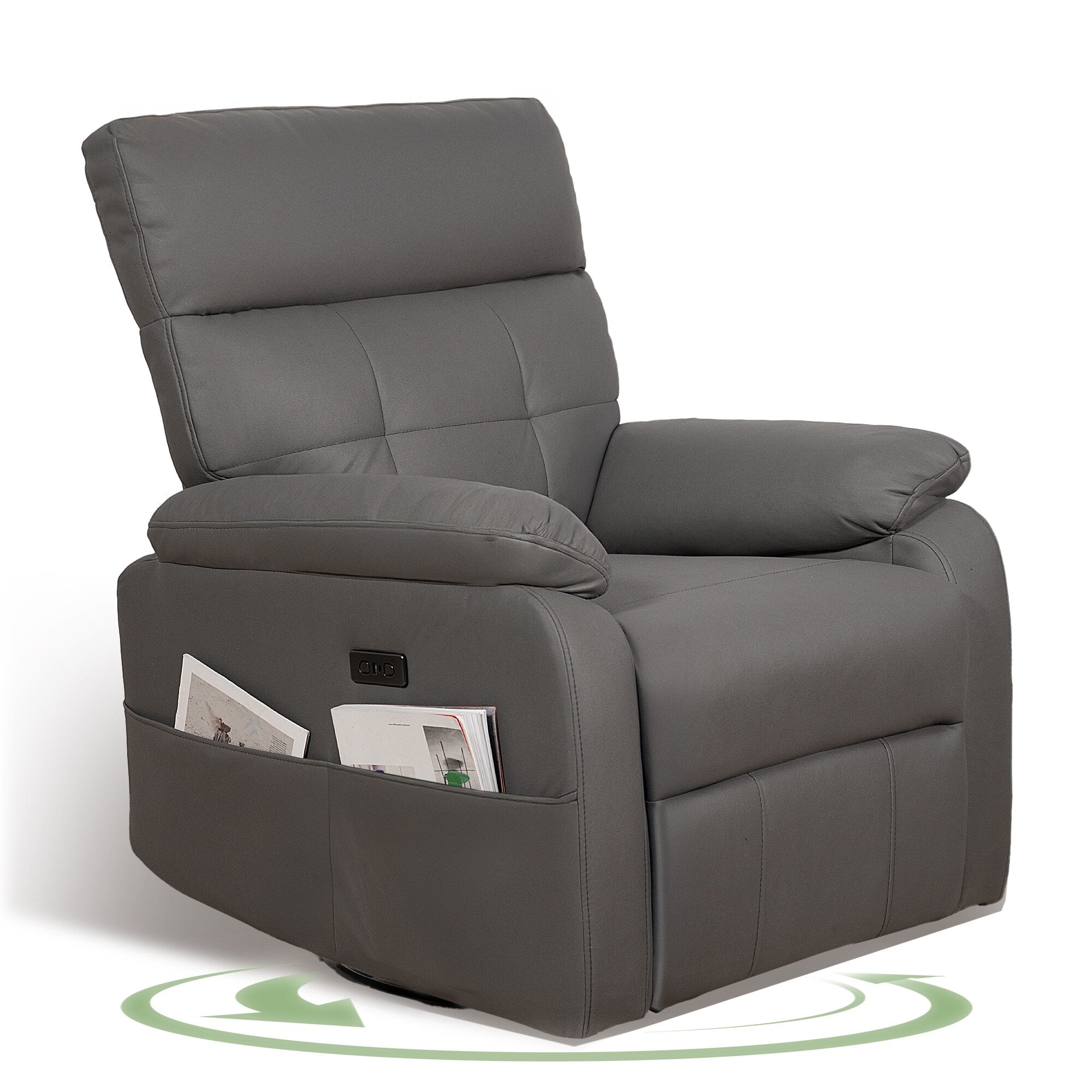 Fauteuil inclinable pivotant électrique