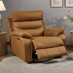 Fauteuil inclinable pivotant électrique avec deux moteurs, chargement USB, appui-tête réglable et réinitialisation par simple pression