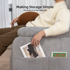 Fauteuil inclinable électrique à gravité zéro avec ports de charge - Fauteuil inclinable rembourré avec poche latérale et soutien lombaire