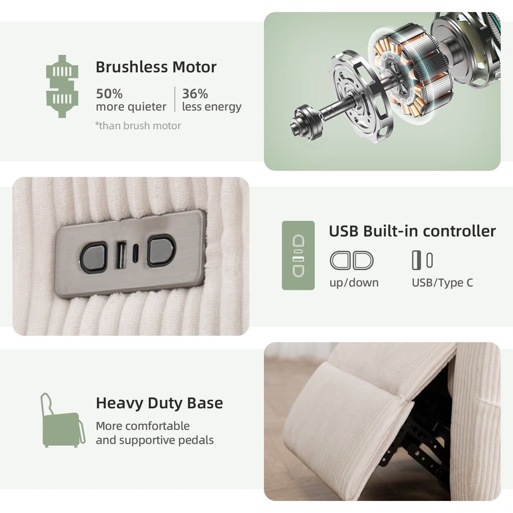 Fauteuil inclinable électrique à gravité zéro