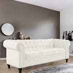 Canapé Chesterfield Élégance, Confort luxueux pour salons cosy, Canapé moderne du milieu du siècle, Élégance, Canapé 3 places