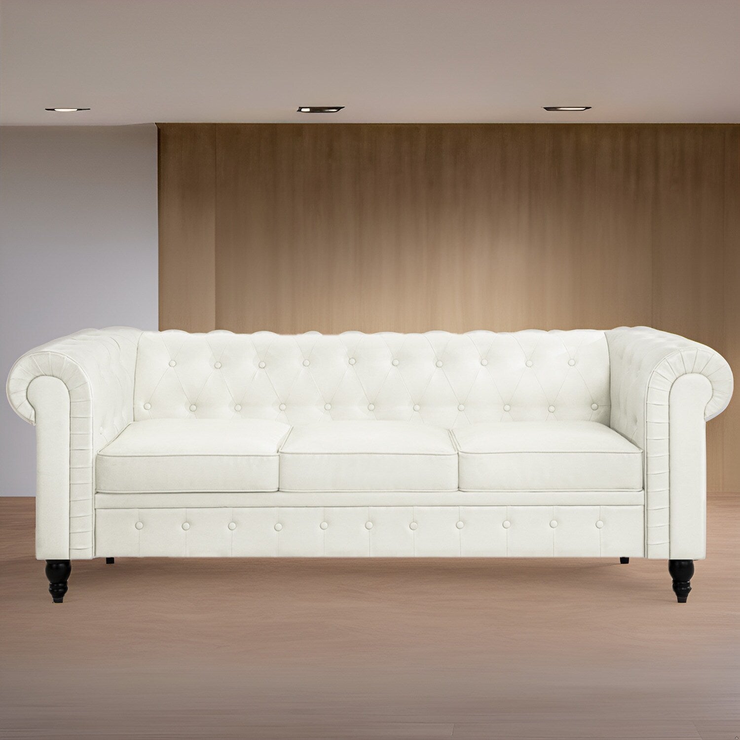 Canapé Chesterfield Élégance, Confort luxueux pour salons cosy, Canapé moderne du milieu du siècle, Élégance, Canapé 3 places