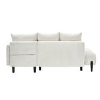 Élégant canapé en velours de 200 cm – Canapé spacieux avec garniture en métal et 3 coussins pour un espace moderne