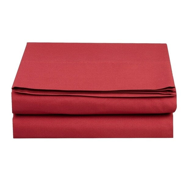 Drap plat ultra doux et infroissable, confort élégant, 100 % hypoallergénique