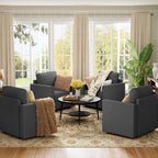 Canapé d'appoint élégant à accoudoirs incurvés, canapé sectionnel personnalisable, canapé modulaire confortable pour chambre, salon, bureau