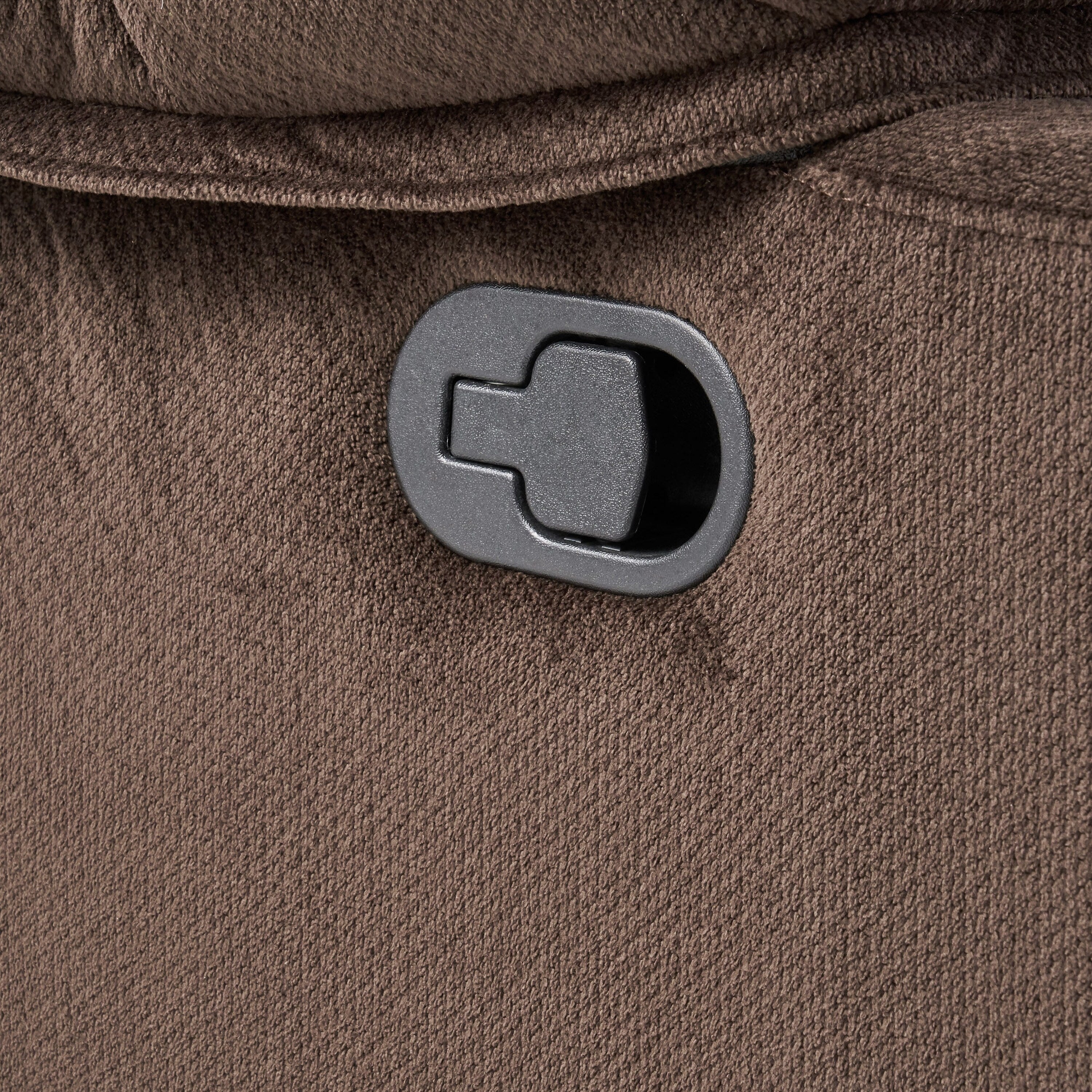 Fauteuil inclinable manuel élégant avec tissu doux pour la peau, confort moelleux et deux porte-gobelets