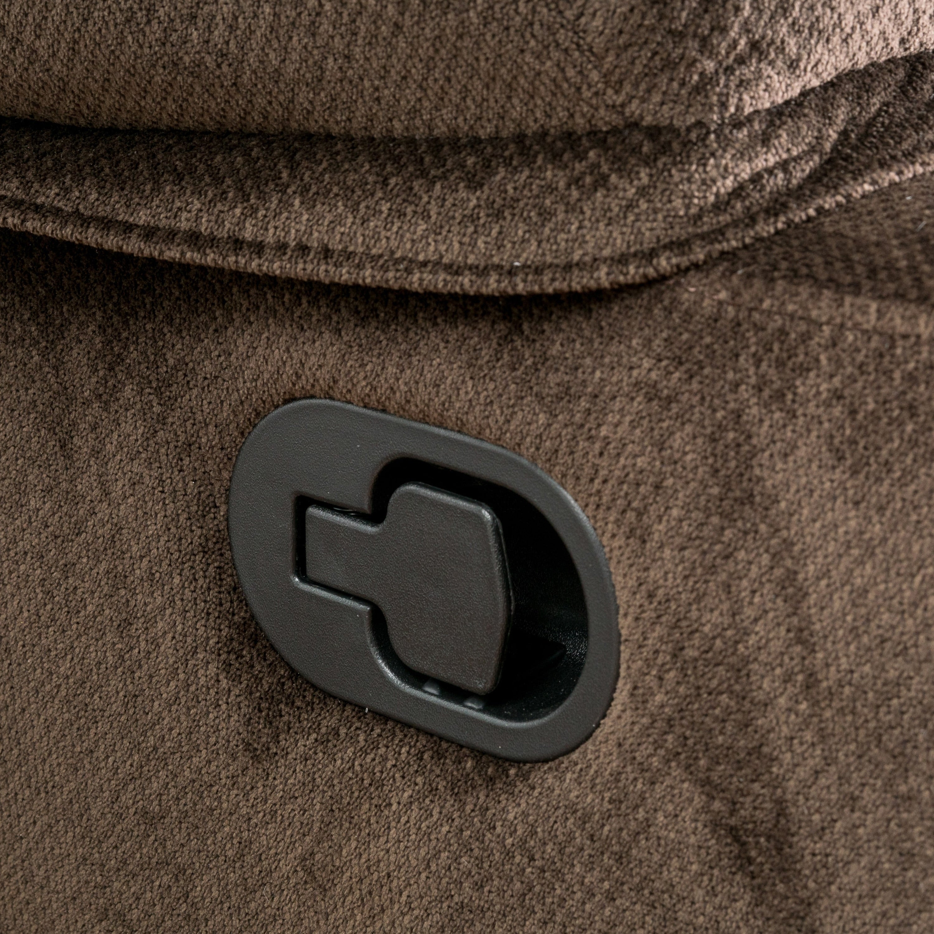 Fauteuil inclinable manuel élégant avec tissu doux pour la peau, confort moelleux et deux porte-gobelets