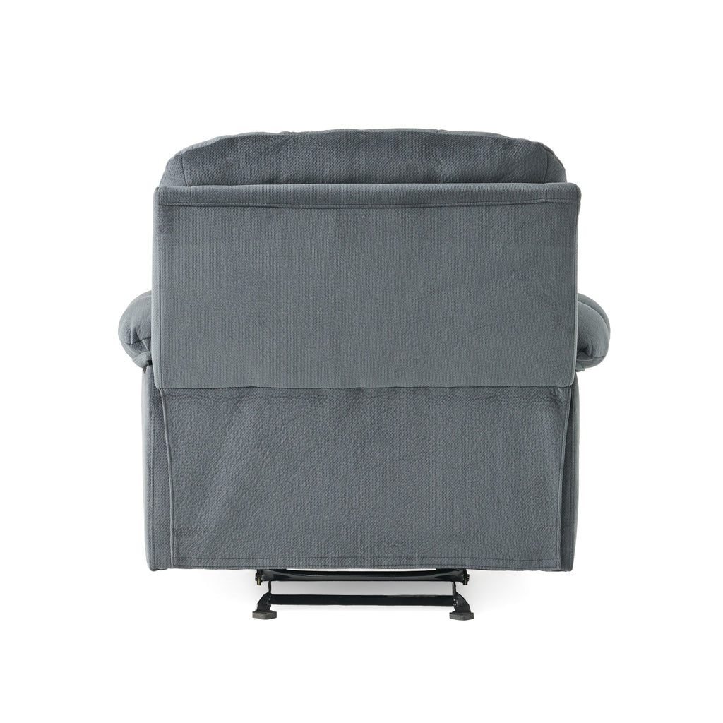 Fauteuil inclinable manuel élégant avec tissu doux pour la peau, confort moelleux et deux porte-gobelets