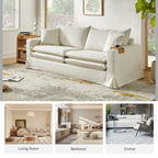 Canapé moderne Elias avec porte-gobelet et coussins réversibles par HULALA HOME