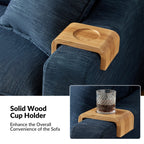 Canapé moderne Elias avec porte-gobelet et coussins réversibles par HULALA HOME