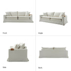 Canapé moderne Elias avec porte-gobelet et coussins réversibles par HULALA HOME