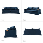 Canapé moderne Elias avec porte-gobelet et coussins réversibles par HULALA HOME