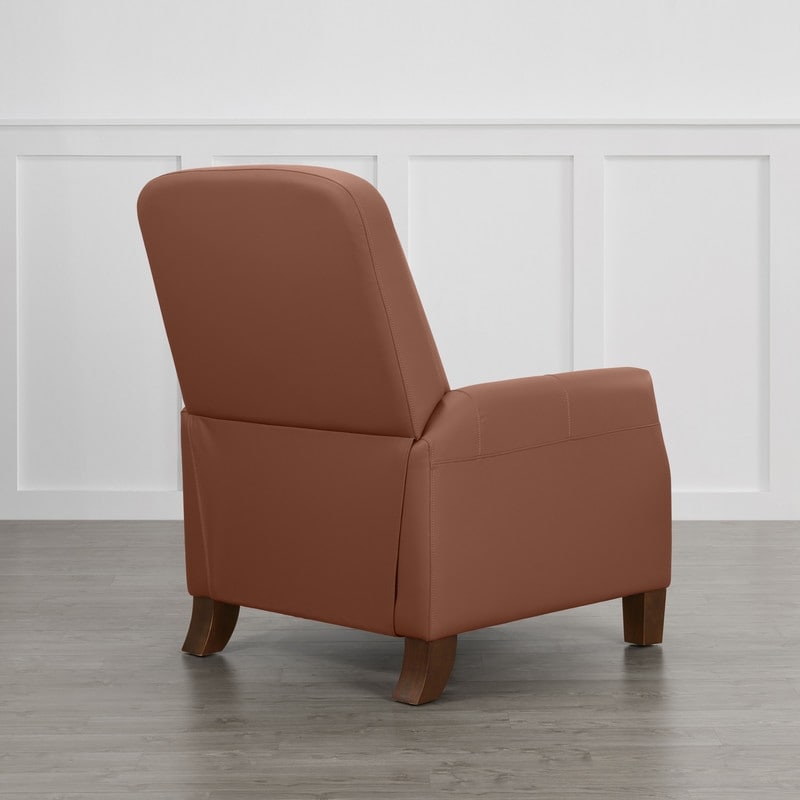 Fauteuil inclinable Elias Push Back pour adultes, fauteuil en similicuir pour salon