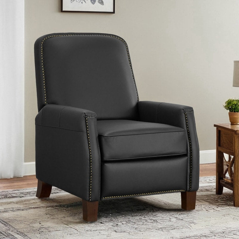 Fauteuil inclinable Elias Push Back pour adultes, fauteuil en similicuir pour salon
