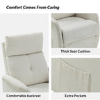 Fauteuil inclinable électrique à télécommande Elisa avec base en métal