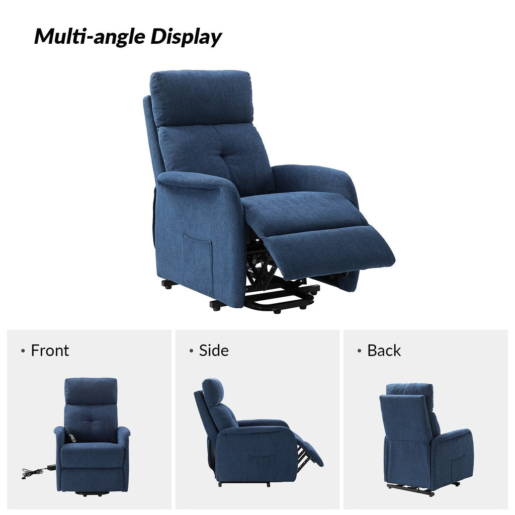 Fauteuil inclinable électrique à télécommande Elisa avec base en métal
