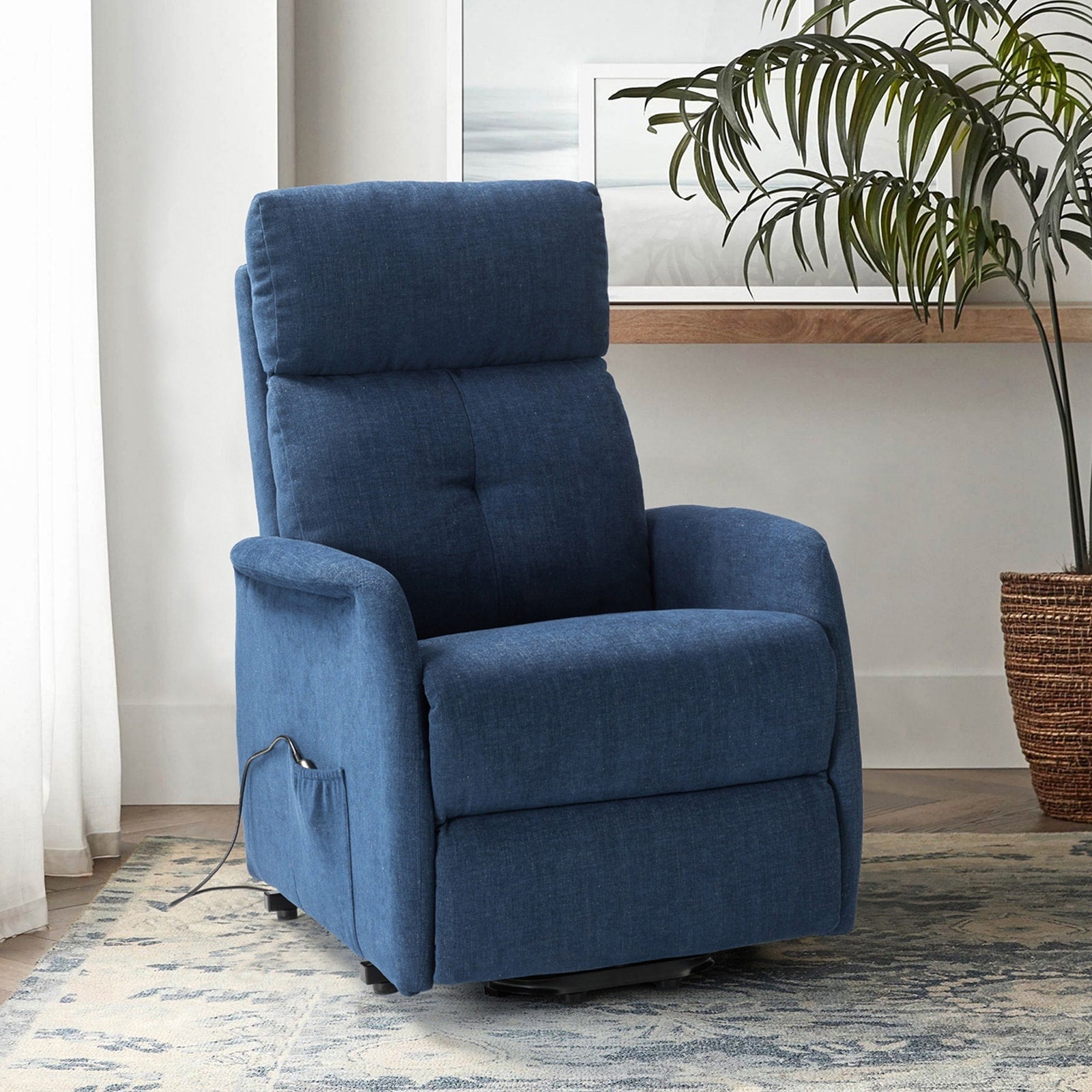 Fauteuil inclinable électrique à télécommande Elisa avec base en métal