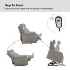 Fauteuil inclinable électrique à télécommande Elisa avec base en métal