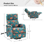 Fauteuil inclinable électrique à télécommande Elisa avec base en métal