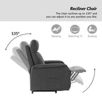 Fauteuil inclinable électrique à télécommande Elisa avec base en métal