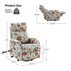 Fauteuil inclinable électrique à télécommande Elisa avec base en métal