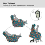 Fauteuil inclinable électrique à télécommande Elisa avec base en métal