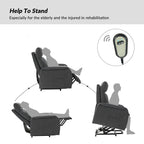 Fauteuil inclinable électrique à télécommande Elisa avec base en métal