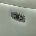 Fauteuil inclinable électrique en cuir véritable Eliseo avec port USB et design à oreilles