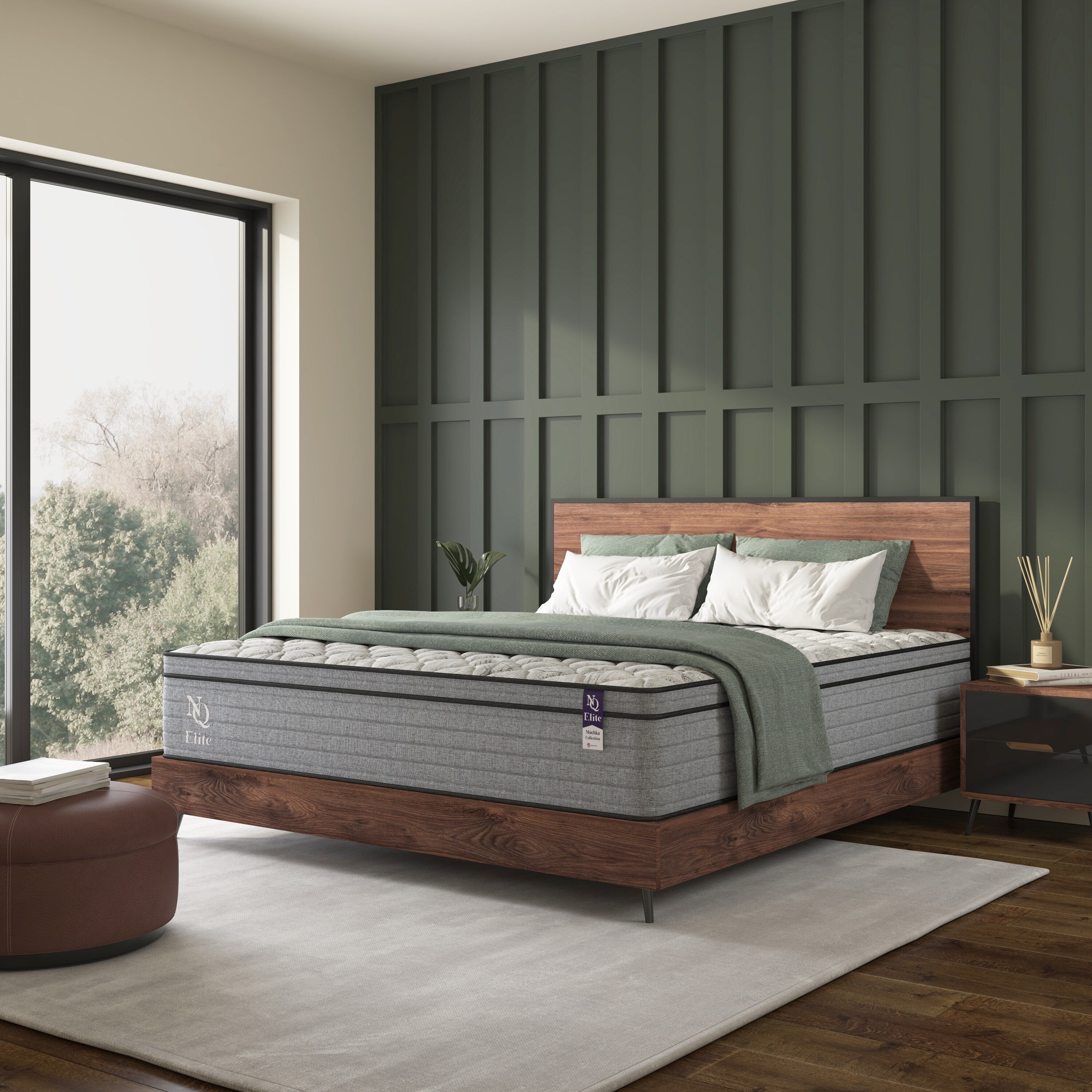 Matelas hybride Machka Elite Series 10 pouces, double, en mousse à mémoire de forme rafraîchissante, certifié CertiPUR-US