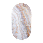 Tapis de bain moussant ovale Elle Decor à imprimé agate