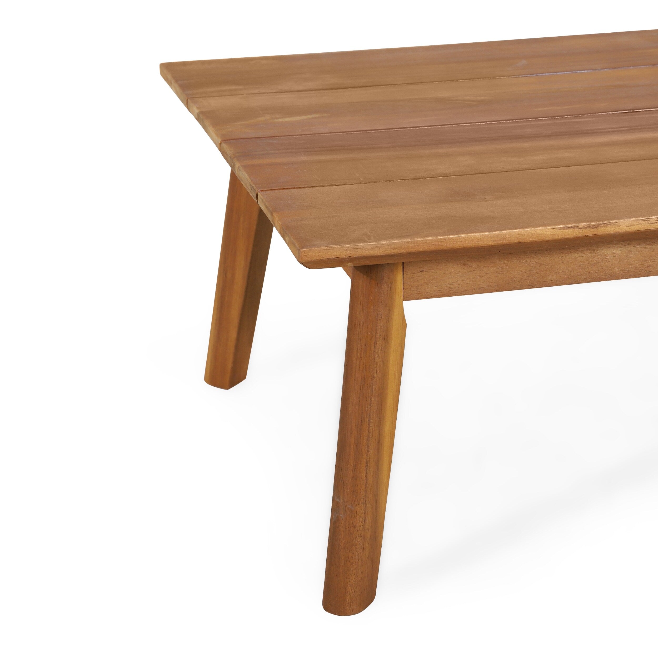 Salon de jardin 4 places en bois d'acacia Ellendale avec coussins par Christopher Knight Home