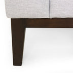 Canapé 3 places contemporain en tissu Elliston avec coussins décoratifs par Christopher Knight Home