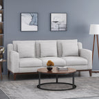 Canapé 3 places contemporain en tissu Elliston avec coussins décoratifs par Christopher Knight Home