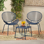 Ensemble de conversation d'extérieur moderne Elloree 2 places par Christopher Knight Home