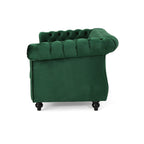 Canapé Chesterfield capitonné Emerald 61,75 avec têtes de clous et pieds