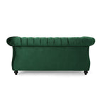 Canapé Chesterfield Emerald à boutons capitonnés avec têtes de clous