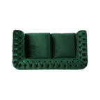 Canapé Chesterfield Emerald à boutons capitonnés avec têtes de clous