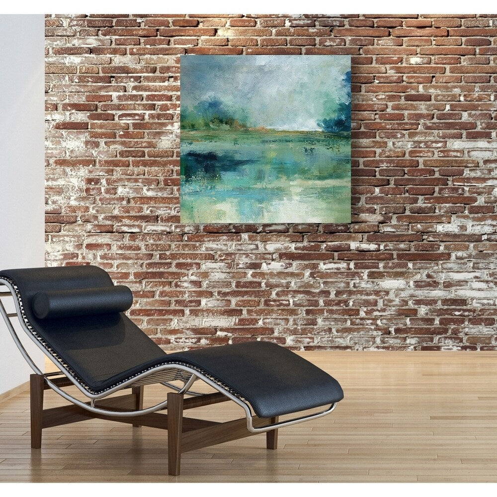 Île d'Émeraude - Toile tendue sur châssis