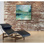 Île d'Émeraude - Toile tendue sur châssis