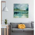 Île d'Émeraude - Toile tendue sur châssis