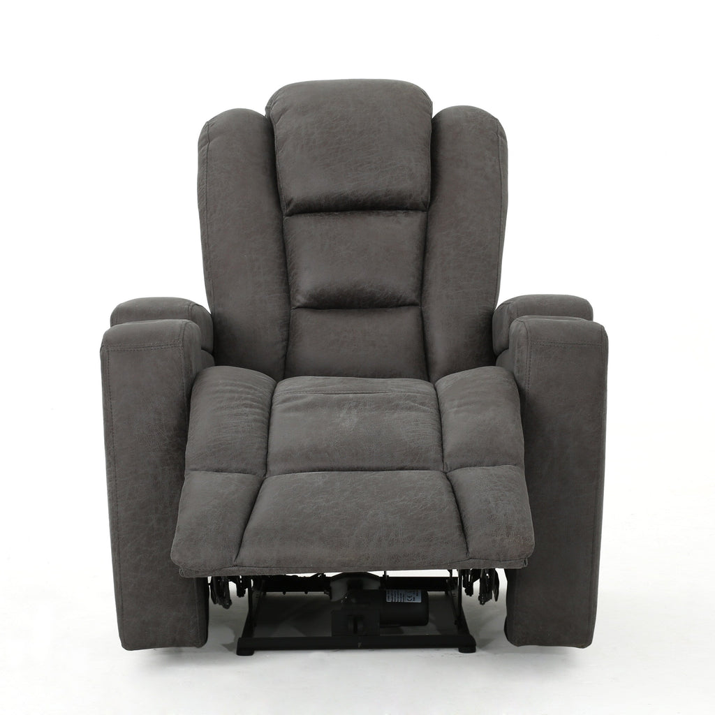 Fauteuil inclinable électrique en microfibre Emersyn par Christopher Knight Home